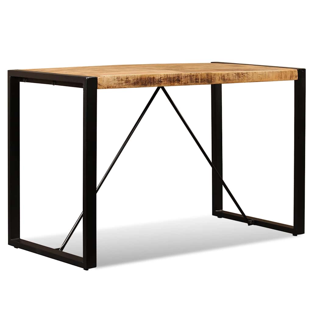 vidaXL Dining Table Solid Rough Mango Wood 120 cm 5