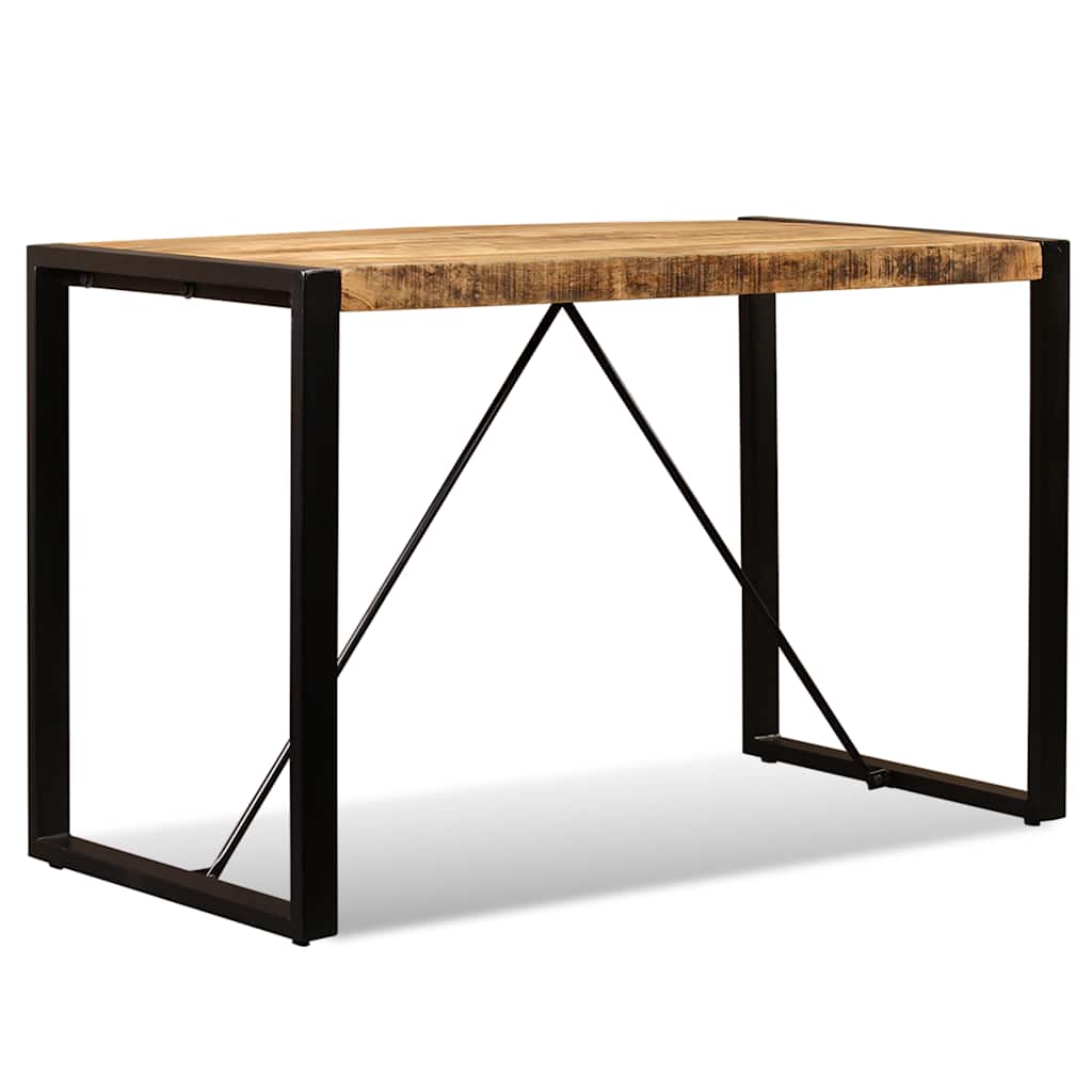 vidaXL Dining Table Solid Rough Mango Wood 120 cm 6