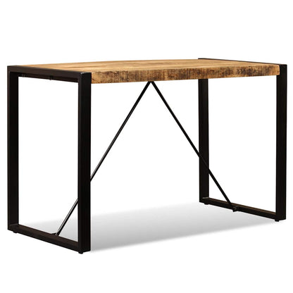 vidaXL Dining Table Solid Rough Mango Wood 120 cm 6