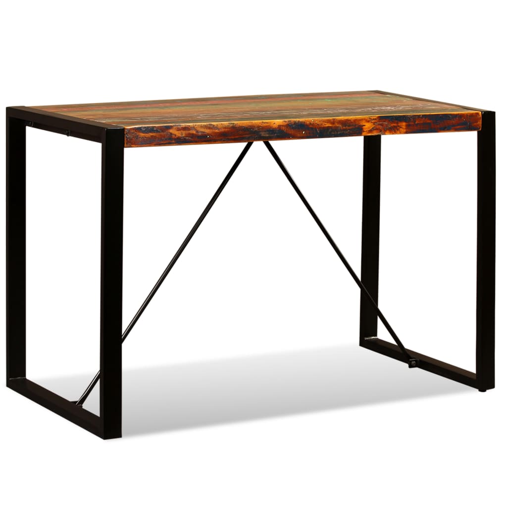 243998 vidaXL Dining Table Solid Reclaimed Wood 120 cm 3