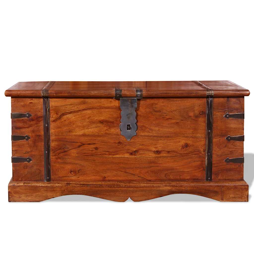 vidaXL Storage Chest Solid Wood 2