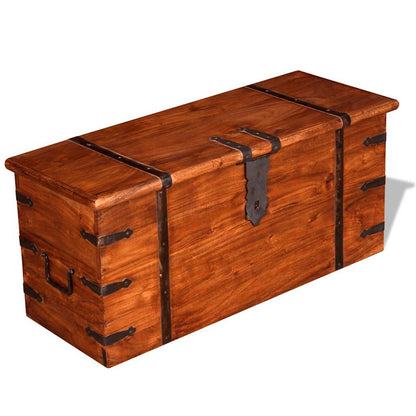 vidaXL Two Piece Storage Chest Set Solid Wood 3