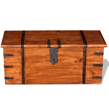 vidaXL Two Piece Storage Chest Set Solid Wood 4