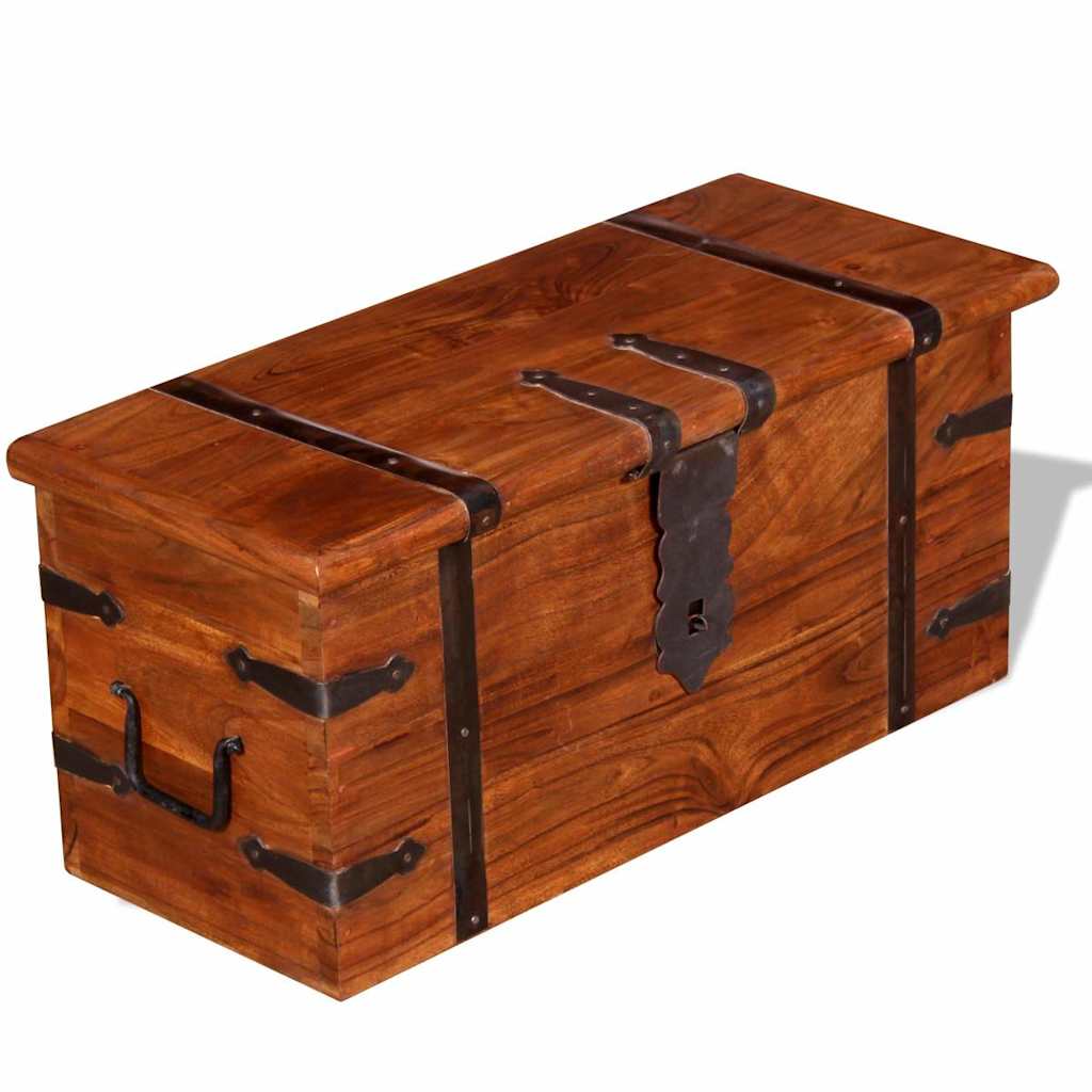 vidaXL Two Piece Storage Chest Set Solid Wood 5