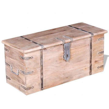 vidaXL Two Piece Storage Chest Set Acacia Wood 3