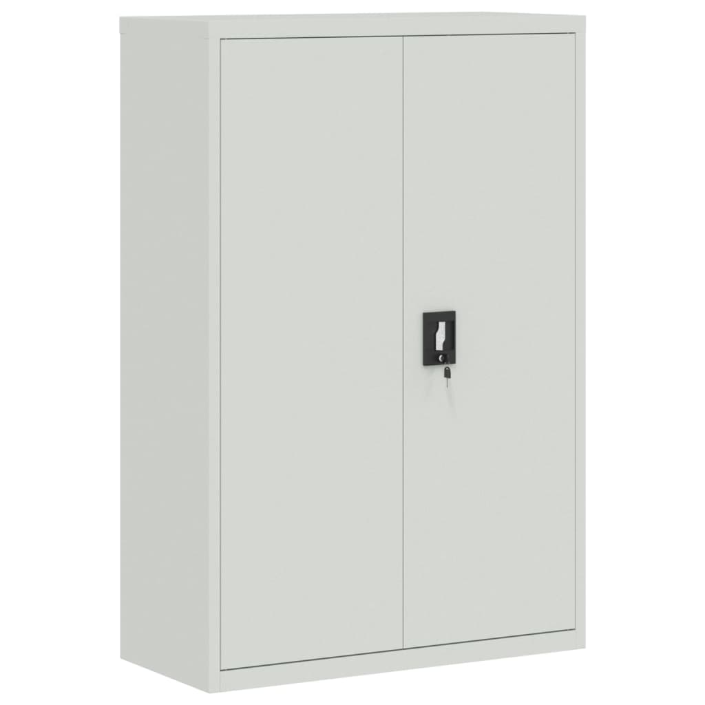 vidaXL Office Cabinet 90x40x140 cm Steel Grey 2