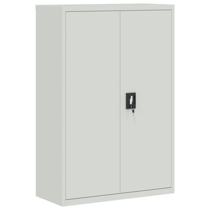 vidaXL Office Cabinet 90x40x140 cm Steel Grey 2