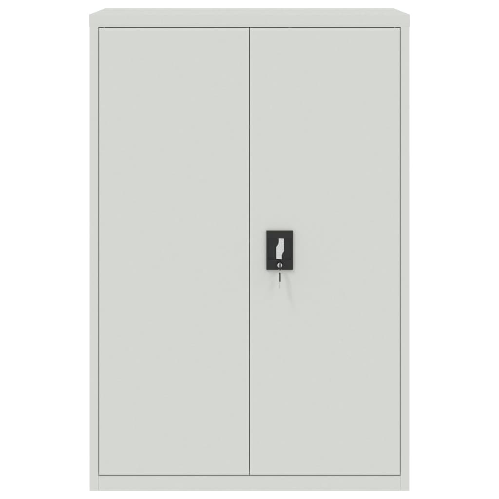 vidaXL Office Cabinet 90x40x140 cm Steel Grey 3