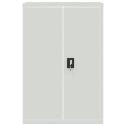 vidaXL Office Cabinet 90x40x140 cm Steel Grey 3
