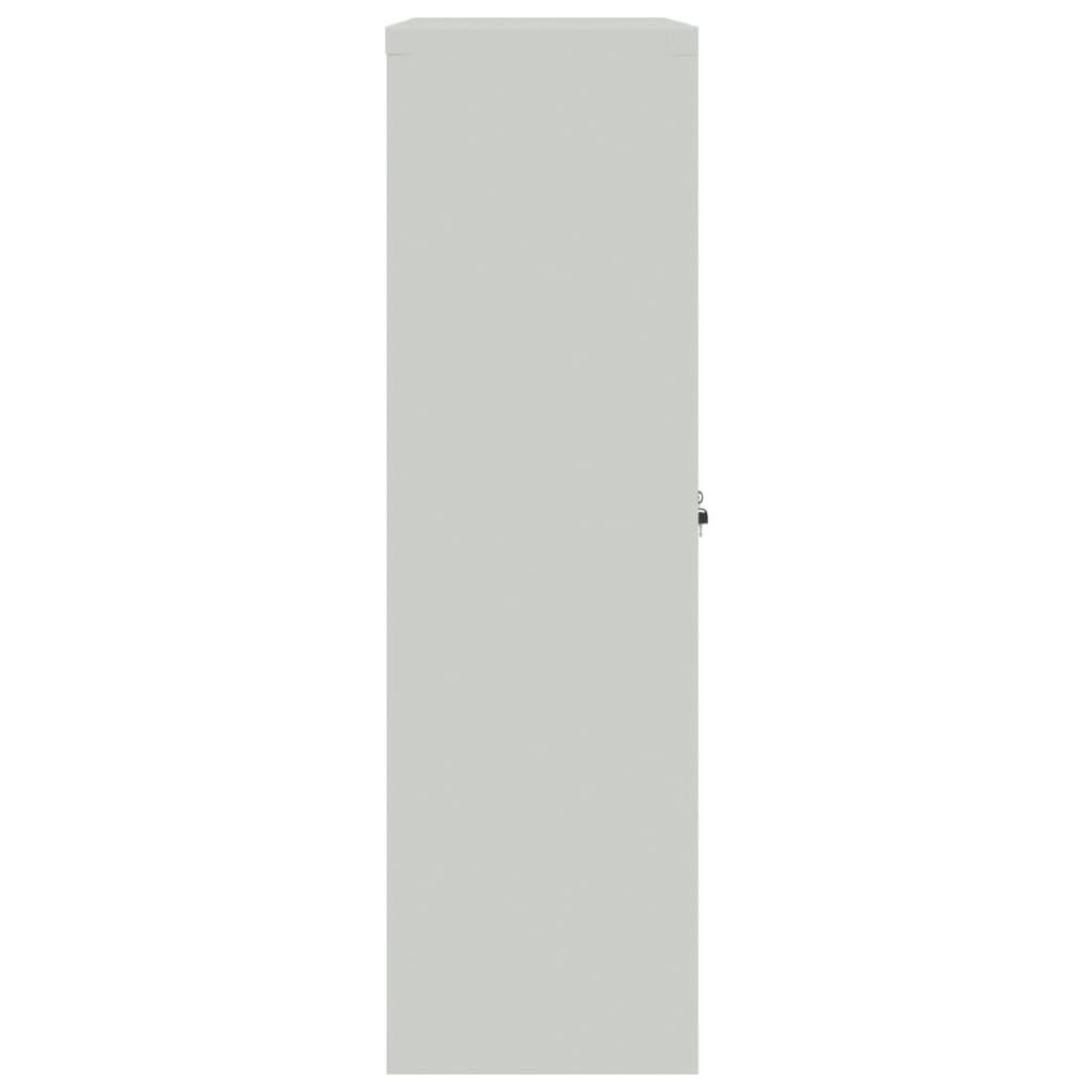 vidaXL Office Cabinet 90x40x140 cm Steel Grey 6