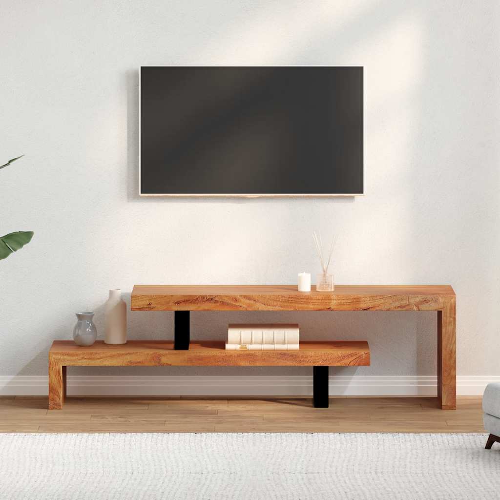 vidaXL TV Stand | Unique natural wood grain | Solid Acacia Wood | Medium 3