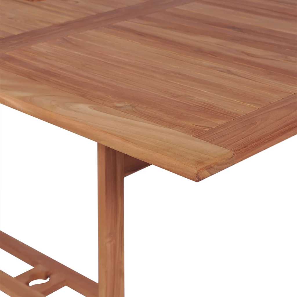 vidaXL Garden Table 180x90x75 cm Solid Teak Wood 4