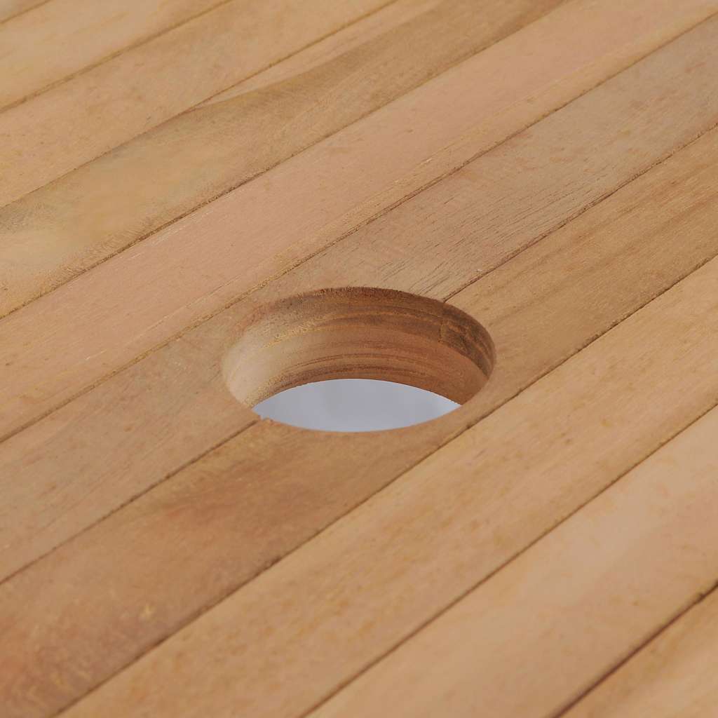vidaXL Garden Table 180x90x75 cm Solid Teak Wood 5