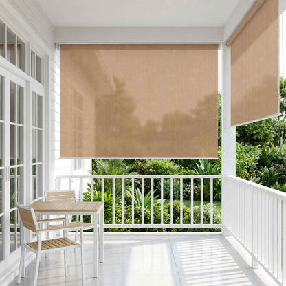 Outdoor Roller Blind 65(W)x140(H) Beige 200 cm