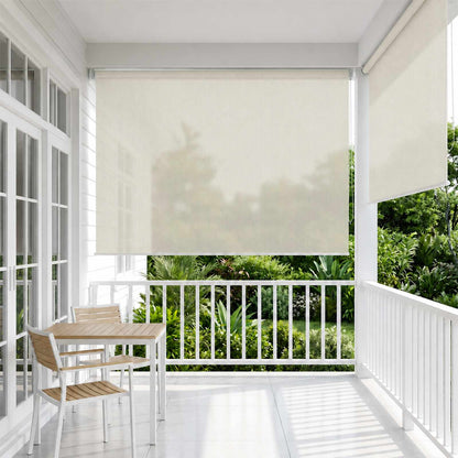 Outdoor Roller Blind 105(W)x140(H) Cream 220 cm