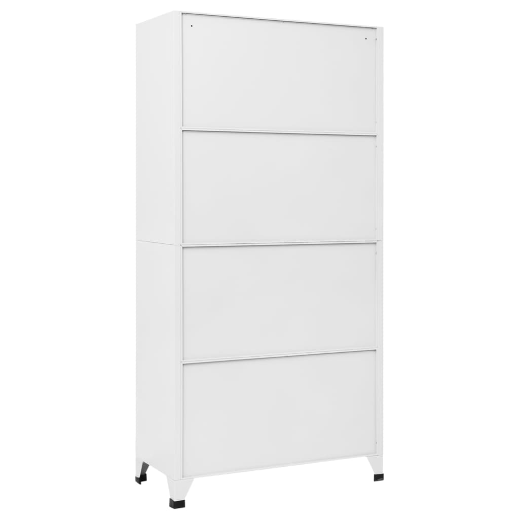 vidaXL Locker Cabinet with 12 Compartments 90x45x180 cm 4