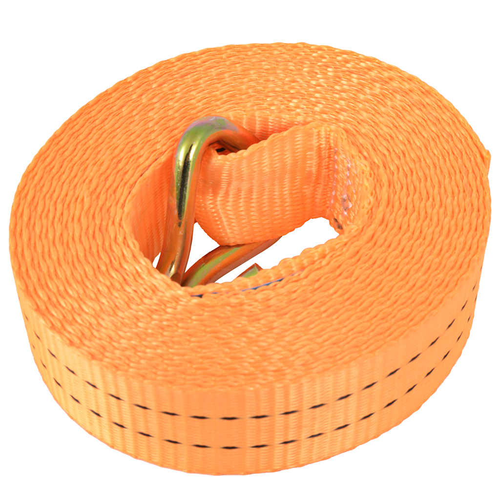Ratchet Tie Down Straps 2 Tonnes Orange 6 m x 38 mm 4