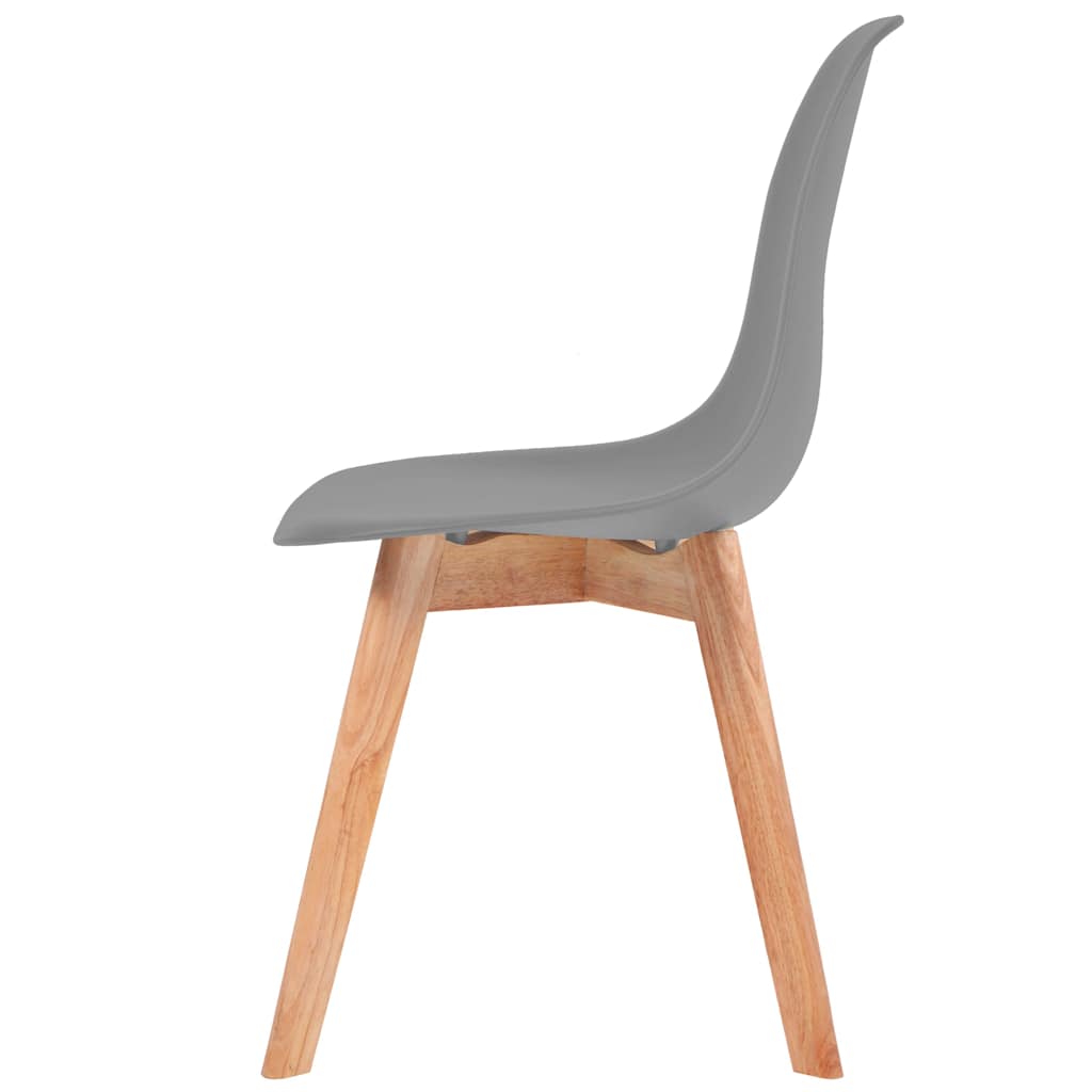 vidaXL Dining Chairs 6 pcs Grey Plastic 4