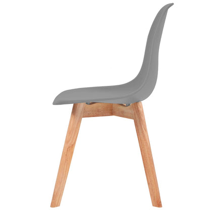 vidaXL Dining Chairs 6 pcs Grey Plastic 4