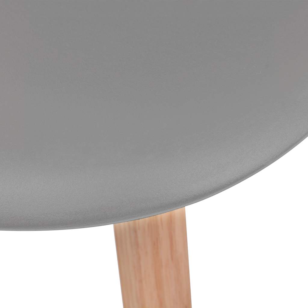 vidaXL Dining Chairs 6 pcs Grey Plastic 5