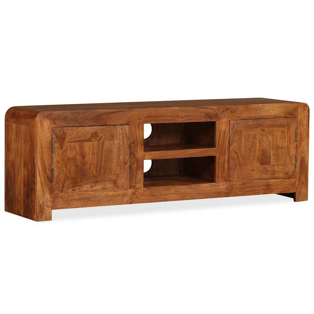 vidaXL TV Cabinet Solid Wood with Honey Finish 120x30x40 cm 1