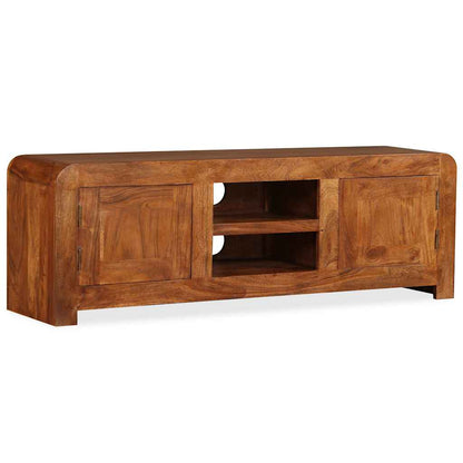 vidaXL TV Cabinet Solid Wood with Honey Finish 120x30x40 cm 2