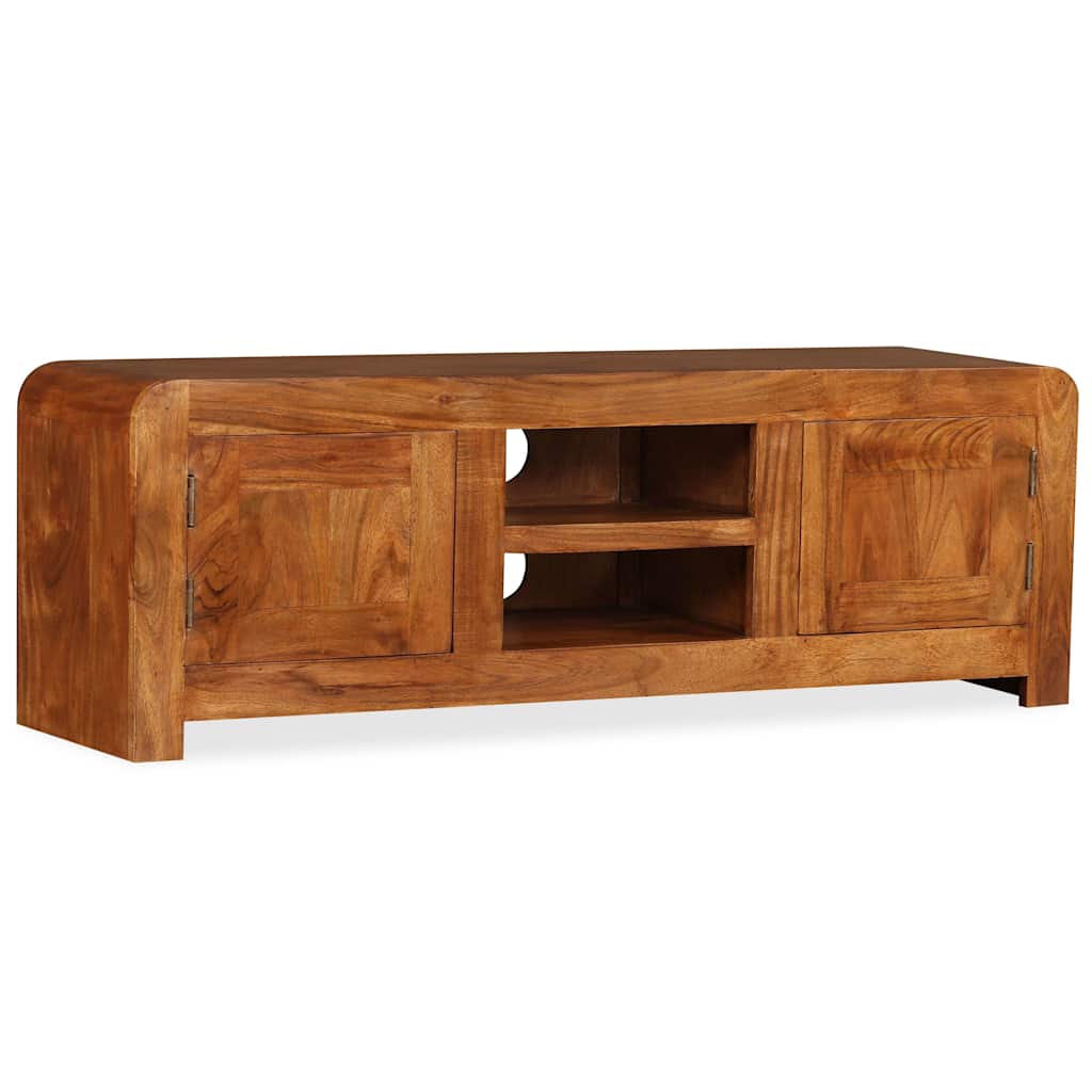vidaXL TV Cabinet Solid Wood with Honey Finish 120x30x40 cm 3