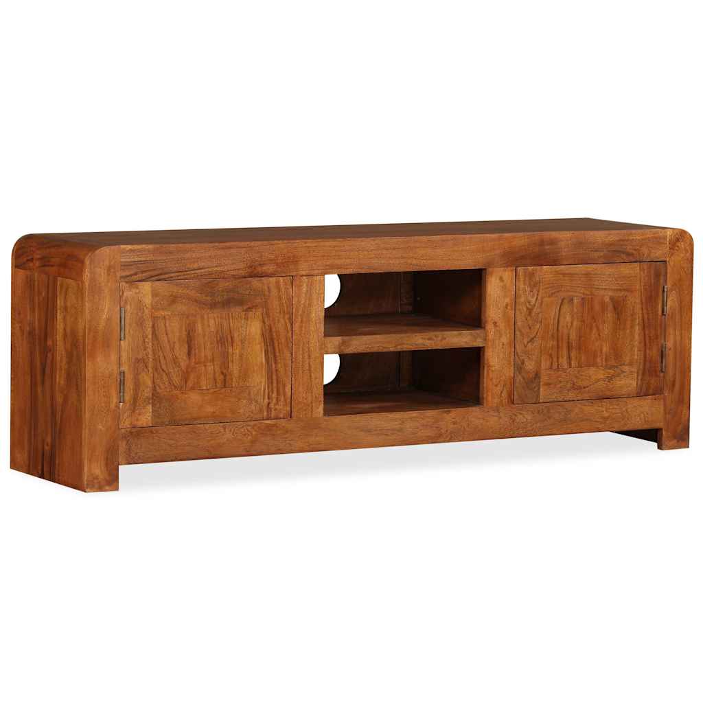 vidaXL TV Cabinet Solid Wood with Honey Finish 120x30x40 cm 4
