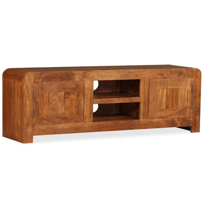 vidaXL TV Cabinet Solid Wood with Honey Finish 120x30x40 cm 5