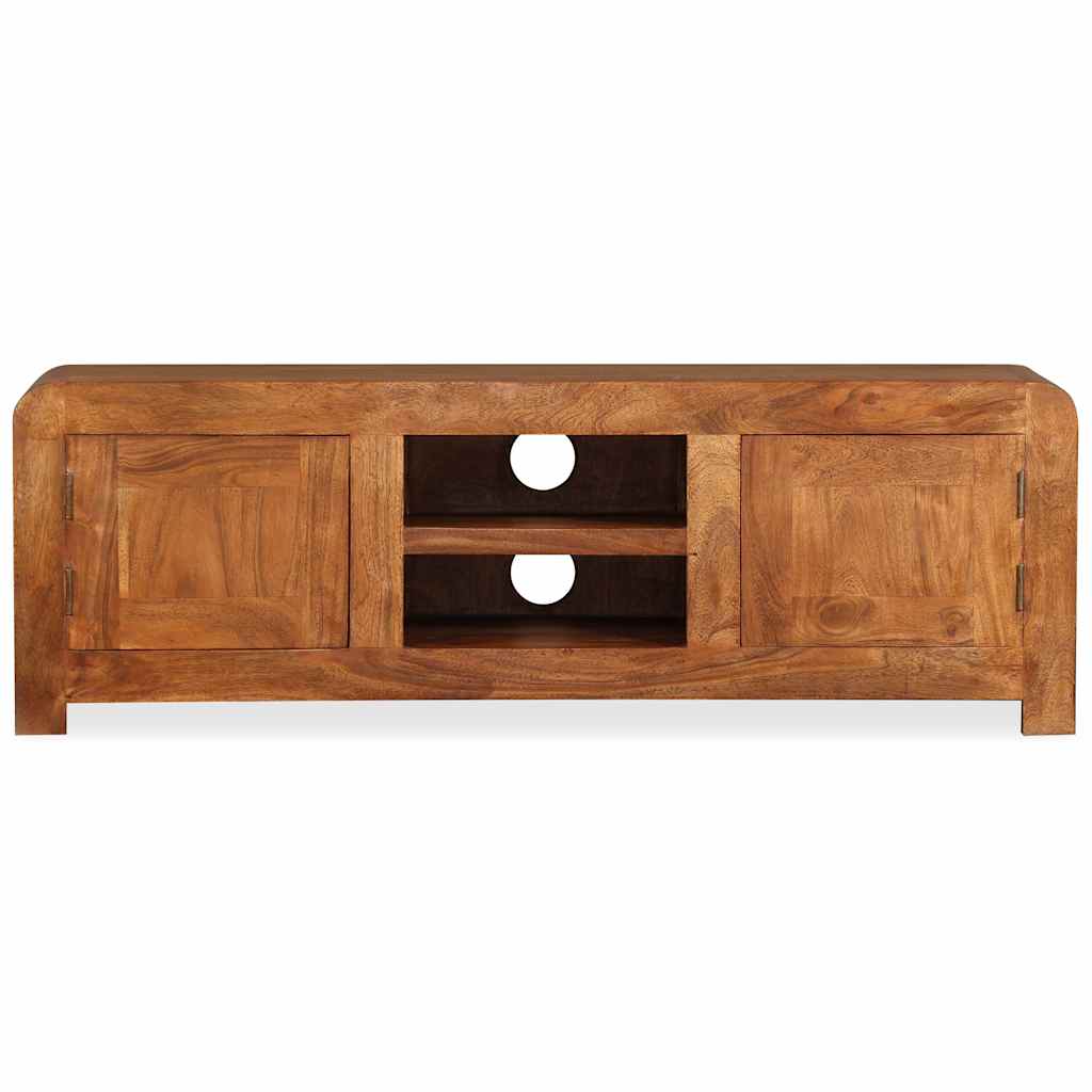 vidaXL TV Cabinet Solid Wood with Honey Finish 120x30x40 cm 6