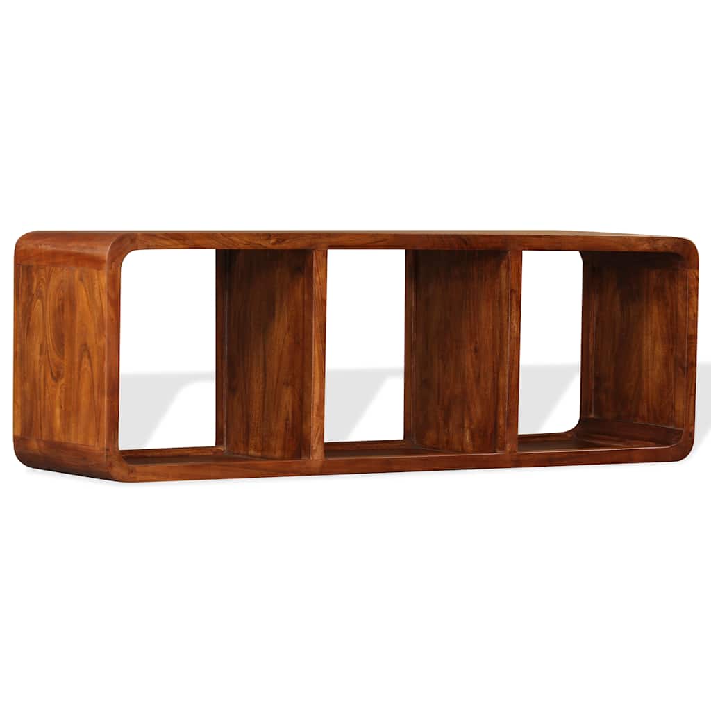 vidaXL TV Cabinet Solid Wood with Honey Finish 120x30x40 cm 1