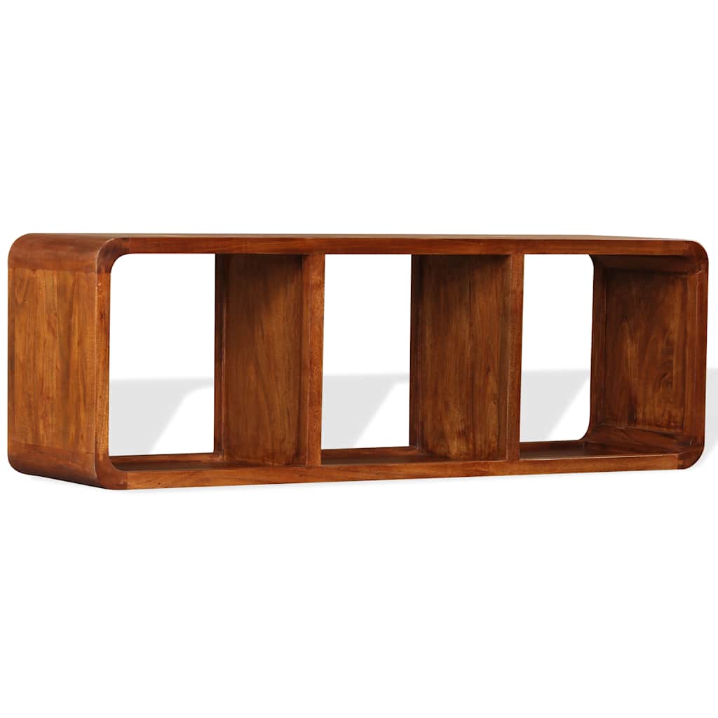 vidaXL TV Cabinet Solid Wood with Honey Finish 120x30x40 cm 3
