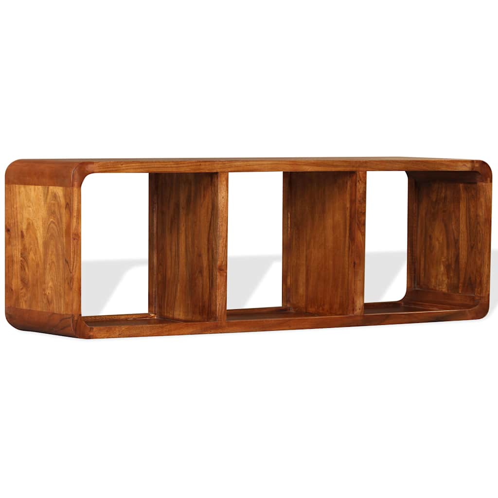 vidaXL TV Cabinet Solid Wood with Honey Finish 120x30x40 cm 4