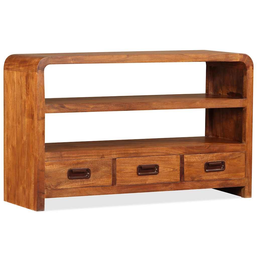 244681 vidaXL TV Cabinet Solid Wood Acacia 90x30x55 cm 2
