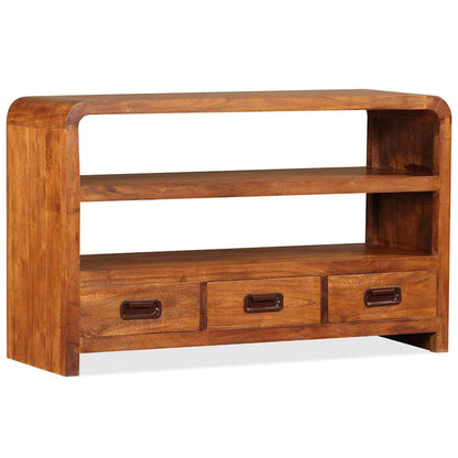 244681 vidaXL TV Cabinet Solid Wood Acacia 90x30x55 cm 2