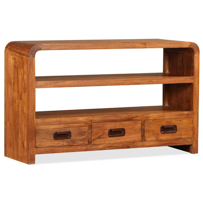 244681 vidaXL TV Cabinet Solid Wood Acacia 90x30x55 cm 4