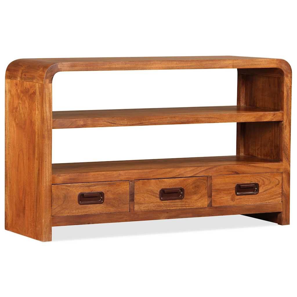 244681 vidaXL TV Cabinet Solid Wood Acacia 90x30x55 cm 5
