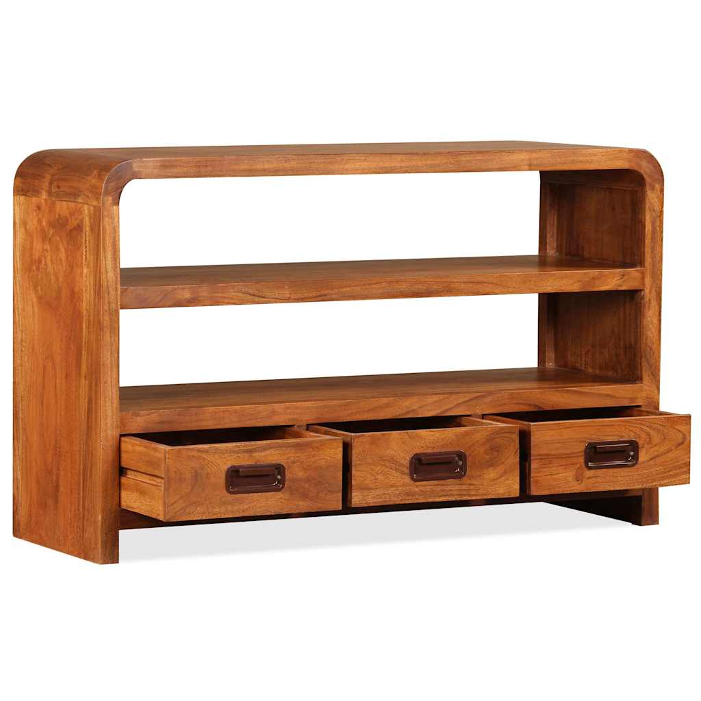 244681 vidaXL TV Cabinet Solid Wood Acacia 90x30x55 cm 6