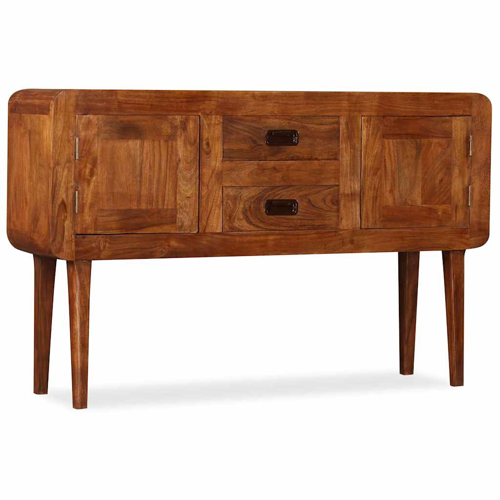 vidaXL Sideboard Solid Wood with Honey Finish 120x30x75 cm 1