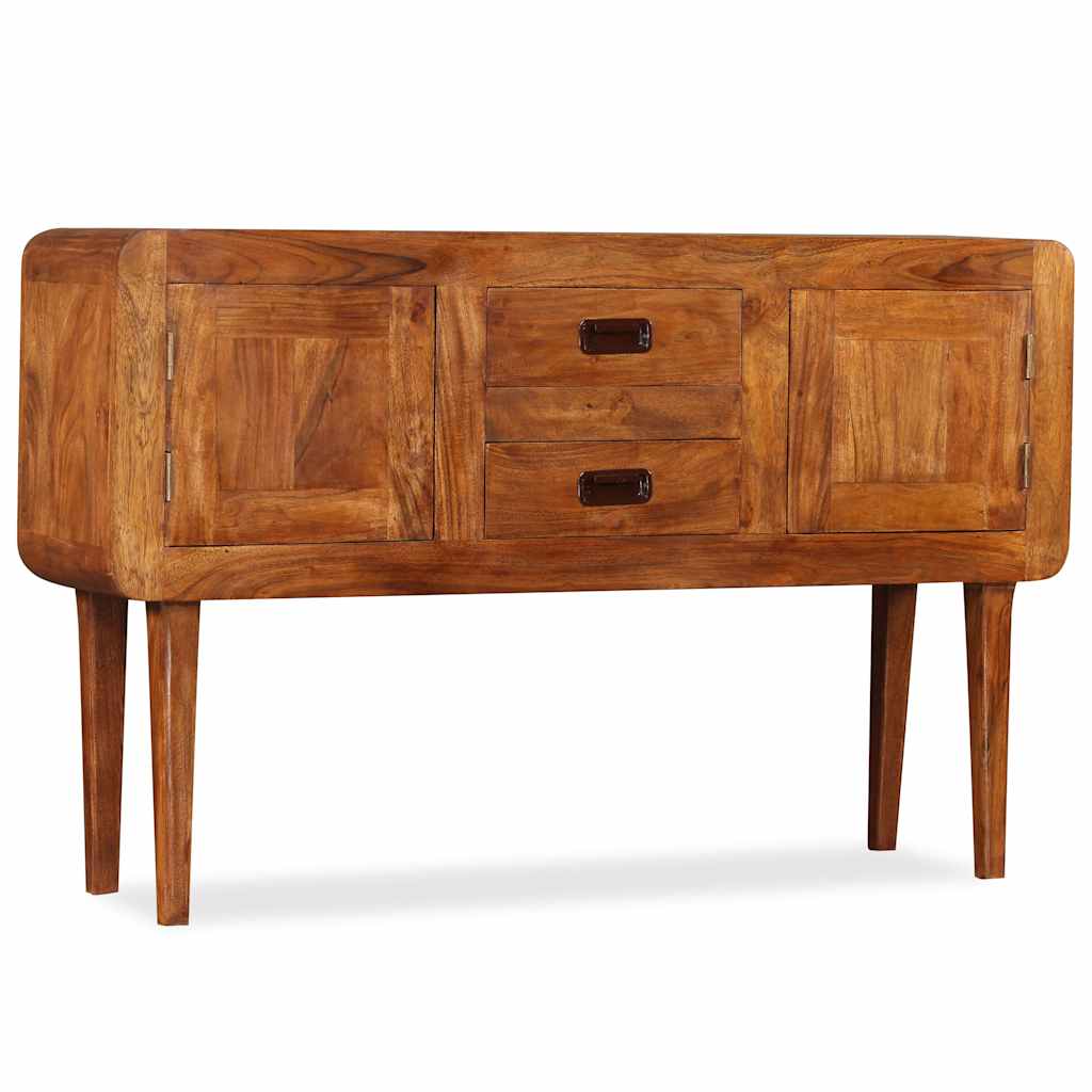 vidaXL Sideboard Solid Wood with Honey Finish 120x30x75 cm 2
