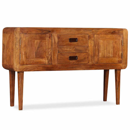 vidaXL Sideboard Solid Wood with Honey Finish 120x30x75 cm 2