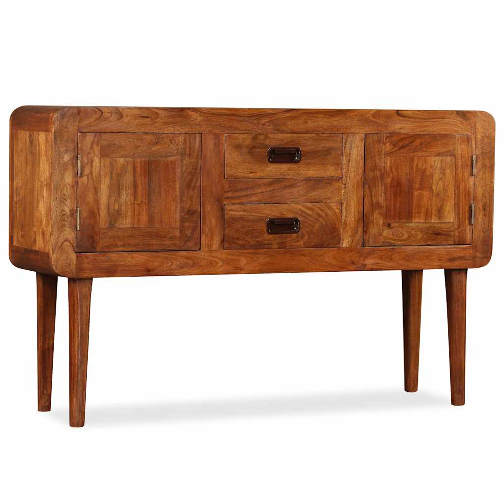vidaXL Sideboard Solid Wood with Honey Finish 120x30x75 cm 4