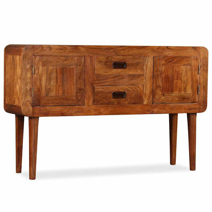 vidaXL Sideboard Solid Wood with Honey Finish 120x30x75 cm 4