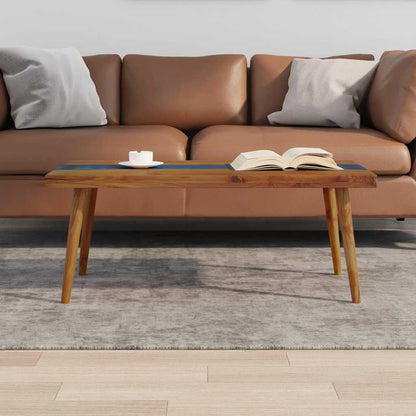 vidaXL Coffee Table Teak Resin 100x50x40 cm 3