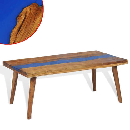 vidaXL Coffee Table Teak Resin 100x50x40 cm 4