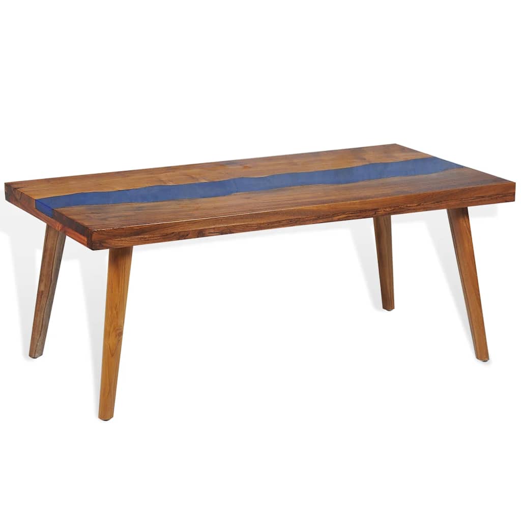 vidaXL Coffee Table Teak Resin 100x50x40 cm 5