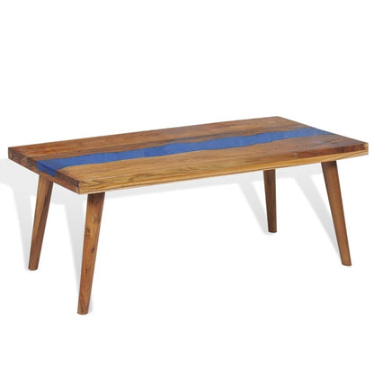 vidaXL Coffee Table Teak Resin 100x50x40 cm 6