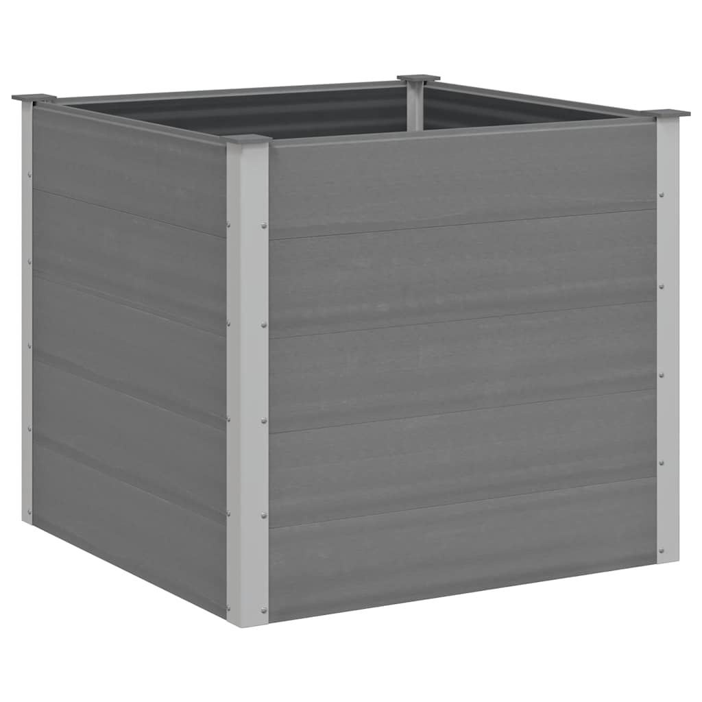 43606 vidaXL Garden Raised Bed WPC 100x100x91 cm Grey 2