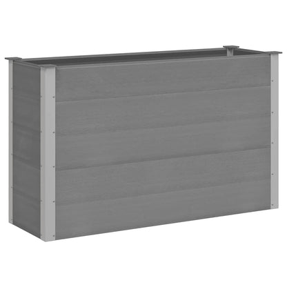 43608 vidaXL Garden Raised Bed WPC 150x50x91 cm Grey 2