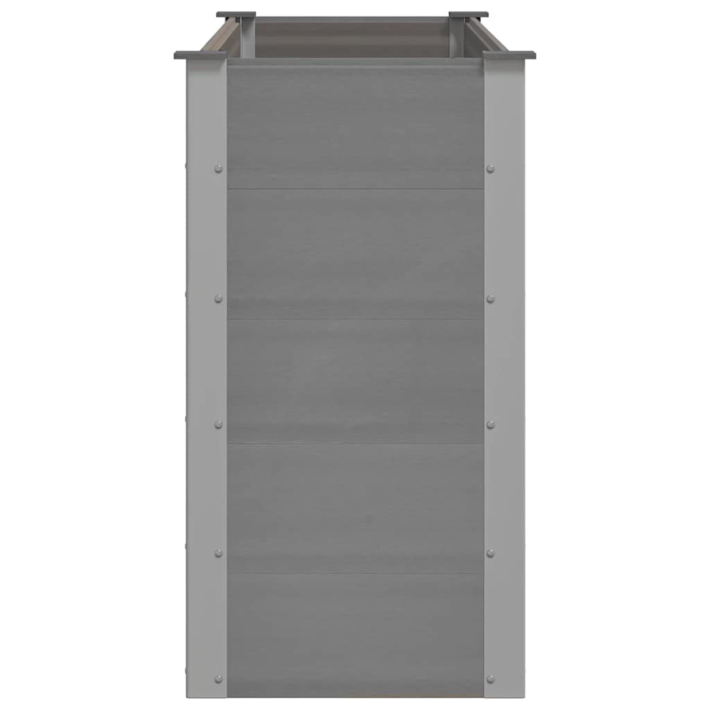43608 vidaXL Garden Raised Bed WPC 150x50x91 cm Grey 4